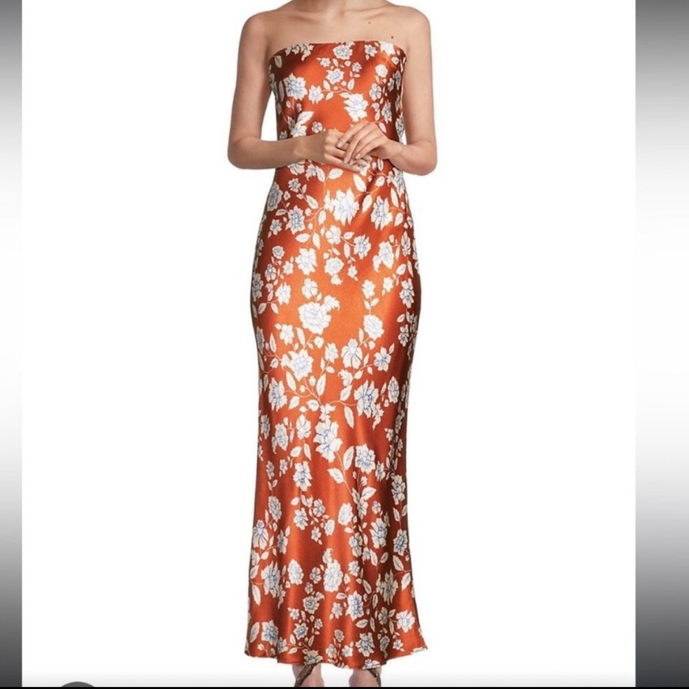BEC + BRIDGE silk floral gown